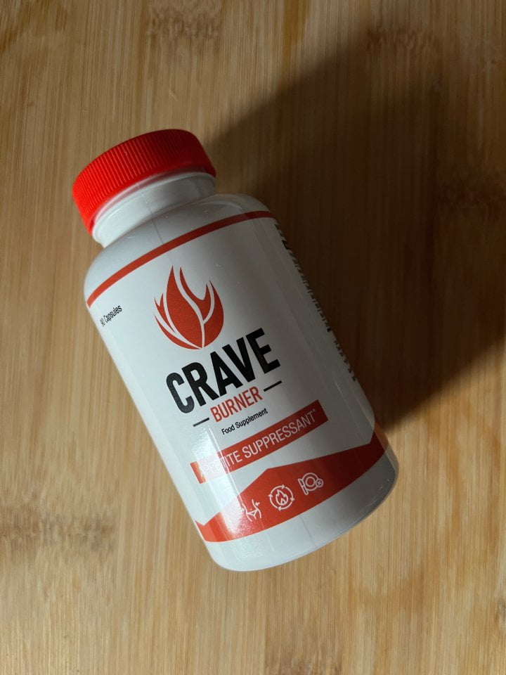 Crave Burner 15 a bottle of pills.