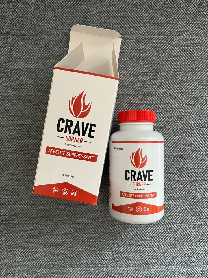 Crave Burner 10 a bottle and a box of pills