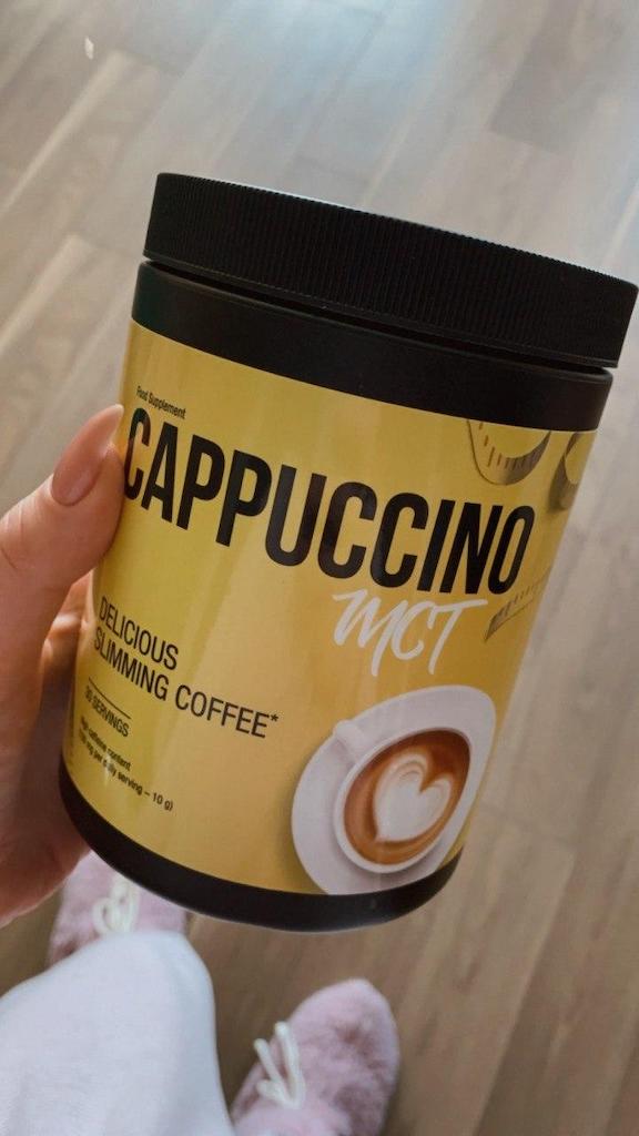 Cappucino MCT 12 a yellow and .black bottle