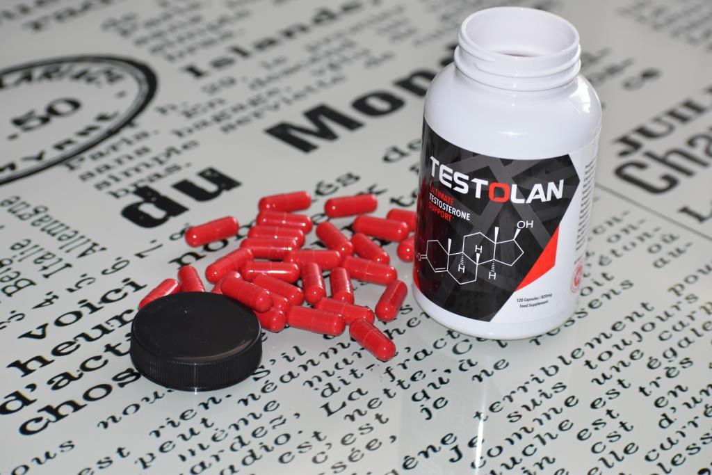 Testoslan 15 a bottle of pills.