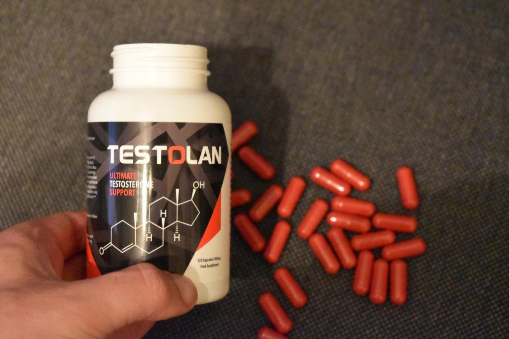 Testoslan 8 a bottle of pills.