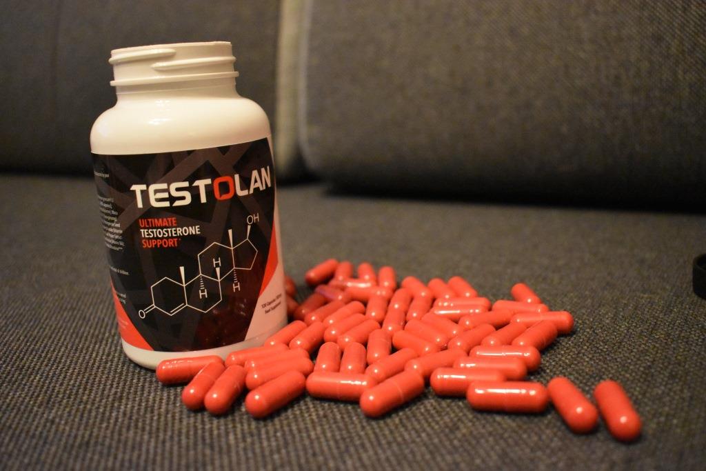 Testoslan 9 a bottle of pills.