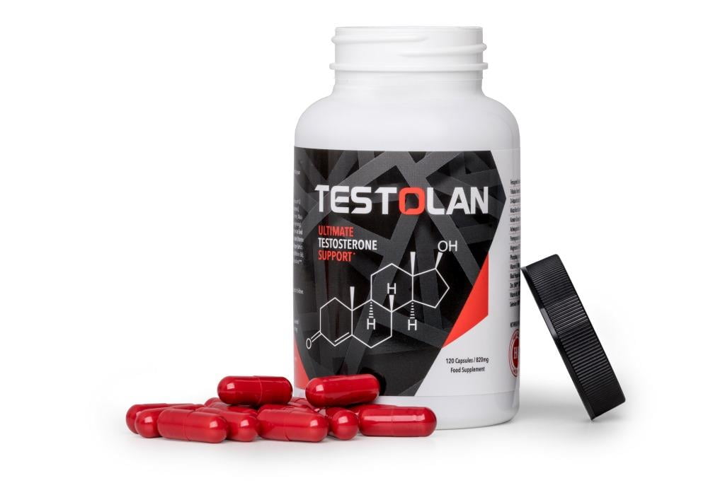 Testoslan 6 a bottle of pills.