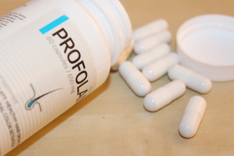 Profolan 10 pills and a bottle.