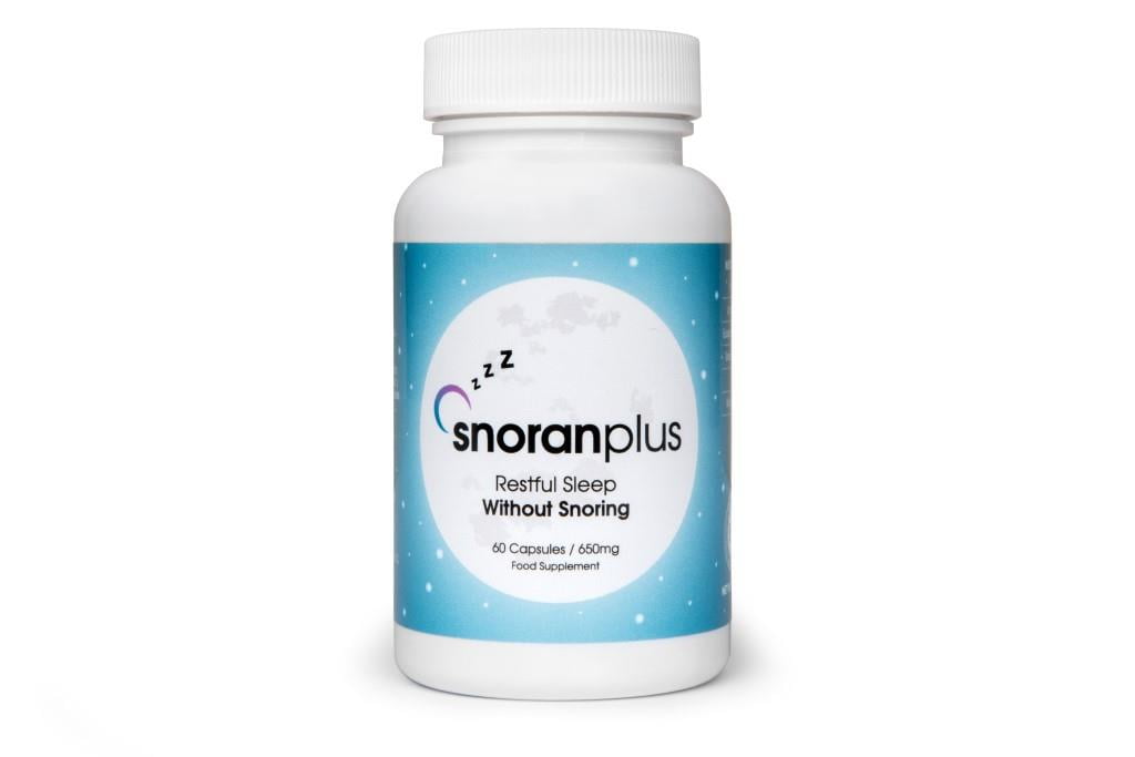 Snoring 1 a snoran plus pills bottle.