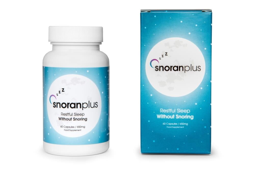 Snoring 6 a snoran plus bottle and box.