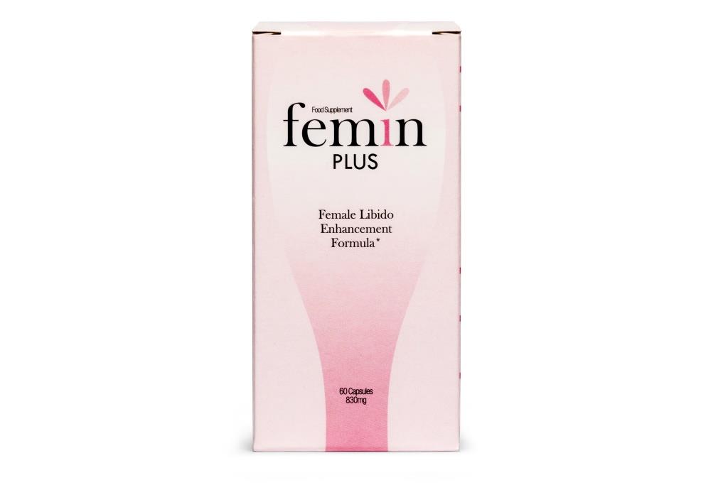 Female Libido 2 white and pink box packaging with black letters