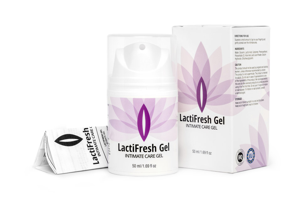 Intimate Care For Woman 10 Image of the Lactifresh gel box and container