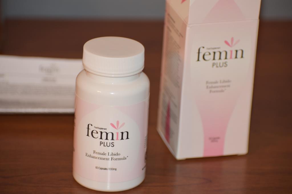 Female Libido 12 white and pink box and packaging with black letters