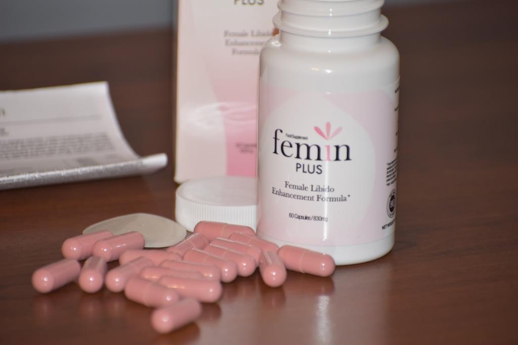 Female Libido 13 white and pink box and packaging with black letters