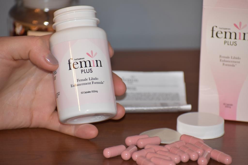 Female Libido 14 white and pink box and packaging with black letters