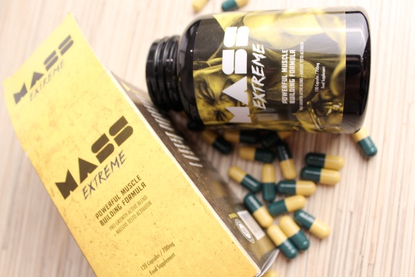 Mass Extreme 13 Yellow medicine packaging box with black letters