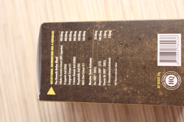 Mass Extreme 8 Yellow medicine packaging box with black letters