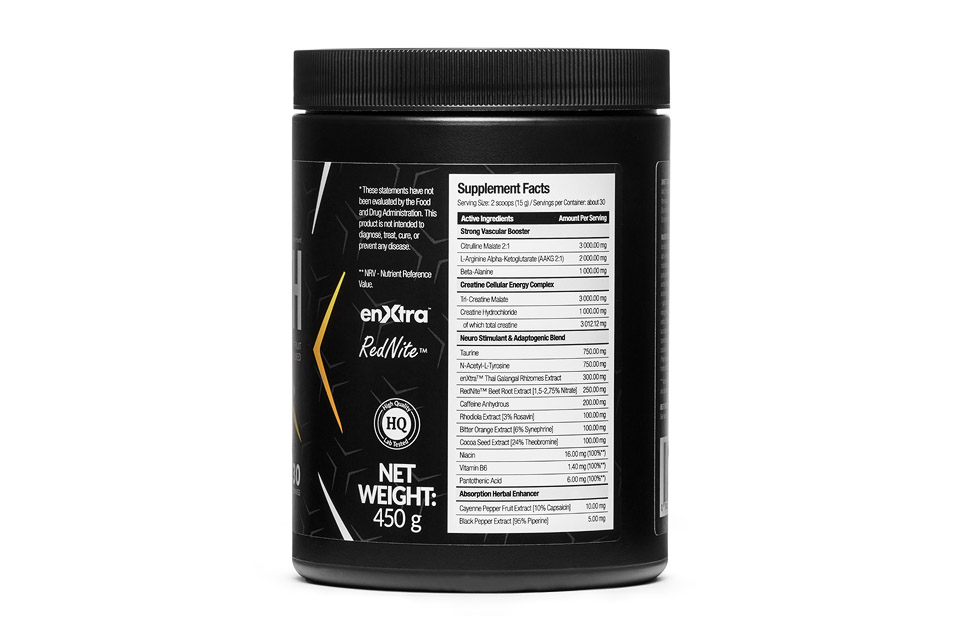 Nutrigo Lab Strength 4 image of a black supplement bottle with white letters